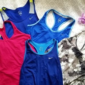 NIKE Lot of 5 Athletic Sports/ Running Tanks
